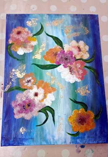 Maľba akrylovými  farbami so zlatením 2026